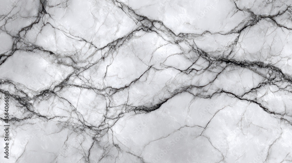 Fototapeta premium Elegant White Marble Texture Background with Veins - Abstract Stone Design for High-Quality Surface