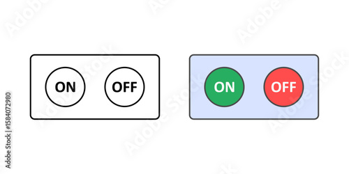 Switch control interface icon with two-button device, ideal for alternative input methods, motor accessibility tools, and assistive technology for limited mobility users.