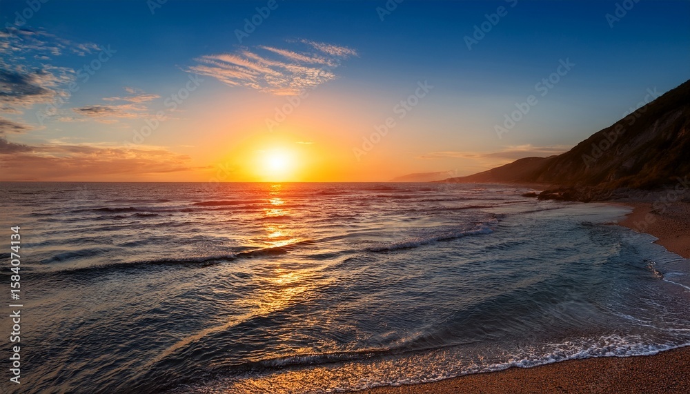 Obraz premium sunset over the sea