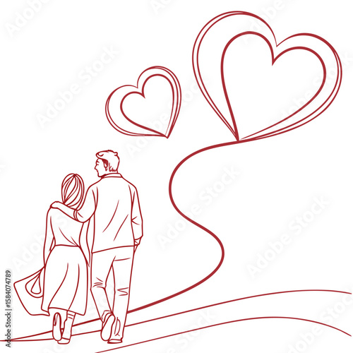 couple with heart
