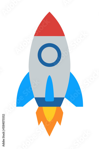 Retro Rocket Cartoon: Classic Space Invader