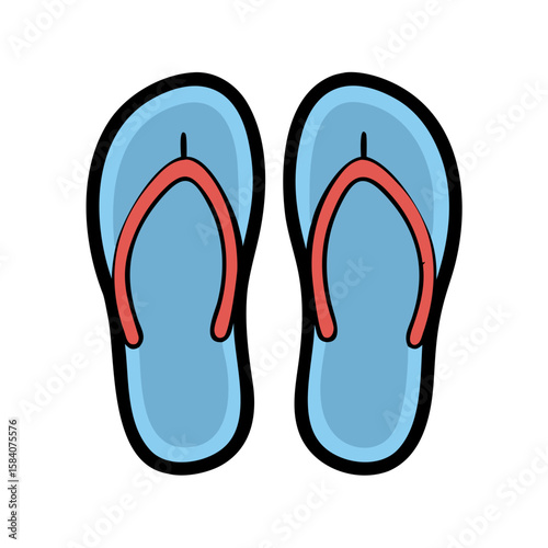 flip flops vector illustration