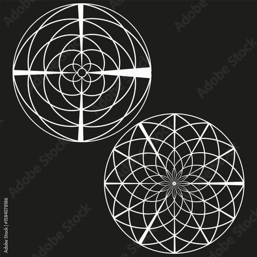 Target crosshair elements. Aim sight Vector. Precision focus graphic. Shooting range illustration.