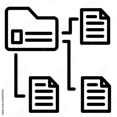 Data Classification  Icon Element For Design
