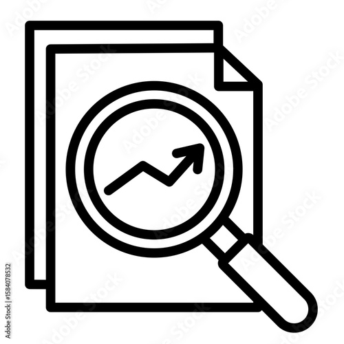 Analysis  Icon Element For Design
