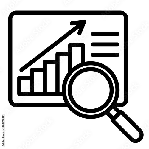 Data Analysis  Icon Element For Design
