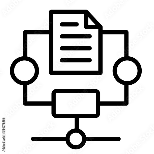 Algorithm  Icon Element For Design
