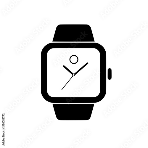 Smartwatch with fitness app icon on display representing wearable health and tracking technology