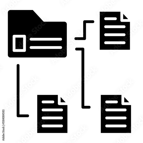 Data Classification  Icon Element For Design
