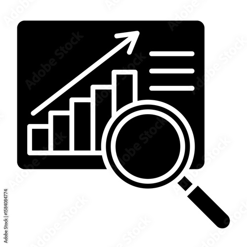 Data Analysis  Icon Element For Design
