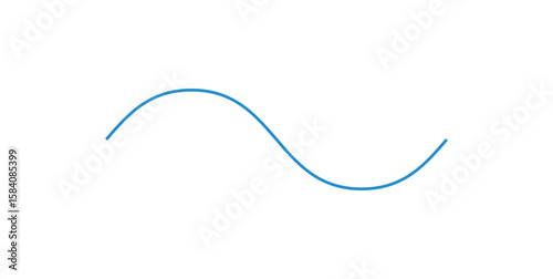 Sinusoidal Wave Signal. Sine Wave. Trigonometric Sine Function.