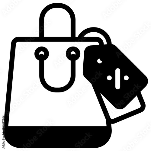 discount icon vector with solid style