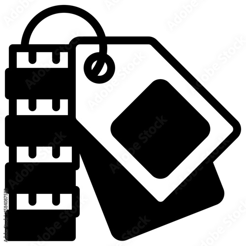 price icon vector with solid style