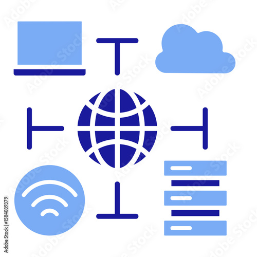 Infrastructure  Icon Element For Design
