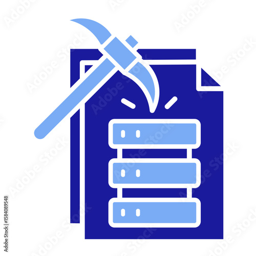Data Mining  Icon Element For Design
