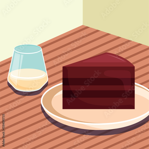 Flat Illustration Brand and Chocolate 
