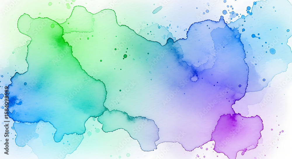 Obraz premium Vibrant Watercolor Texture: Abstract Background for Design Projects