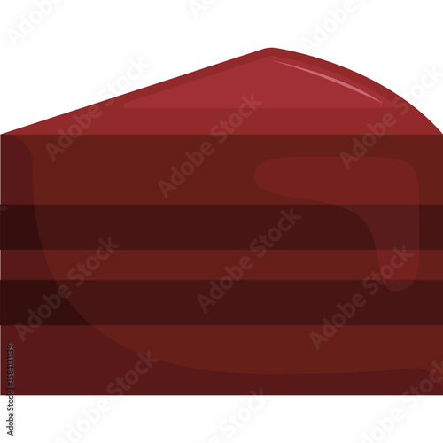 Chocolate Cake Slice Bakery Icon