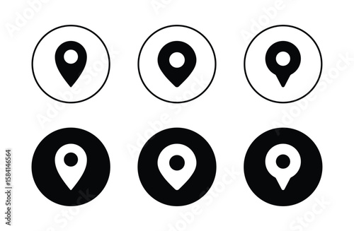 pin map icon. pin location icon vector