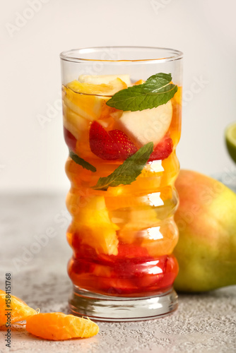 Refreshing fruit infused wa...