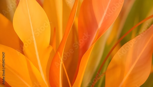 Vibrant yellow and orange leaf leaves create a beautiful, bright floral background, capturing the essence of spring's natural beauty
