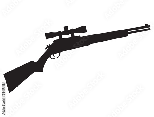 HUNTING RIFLE SILHOUETTE