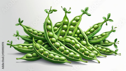 fresh green peas