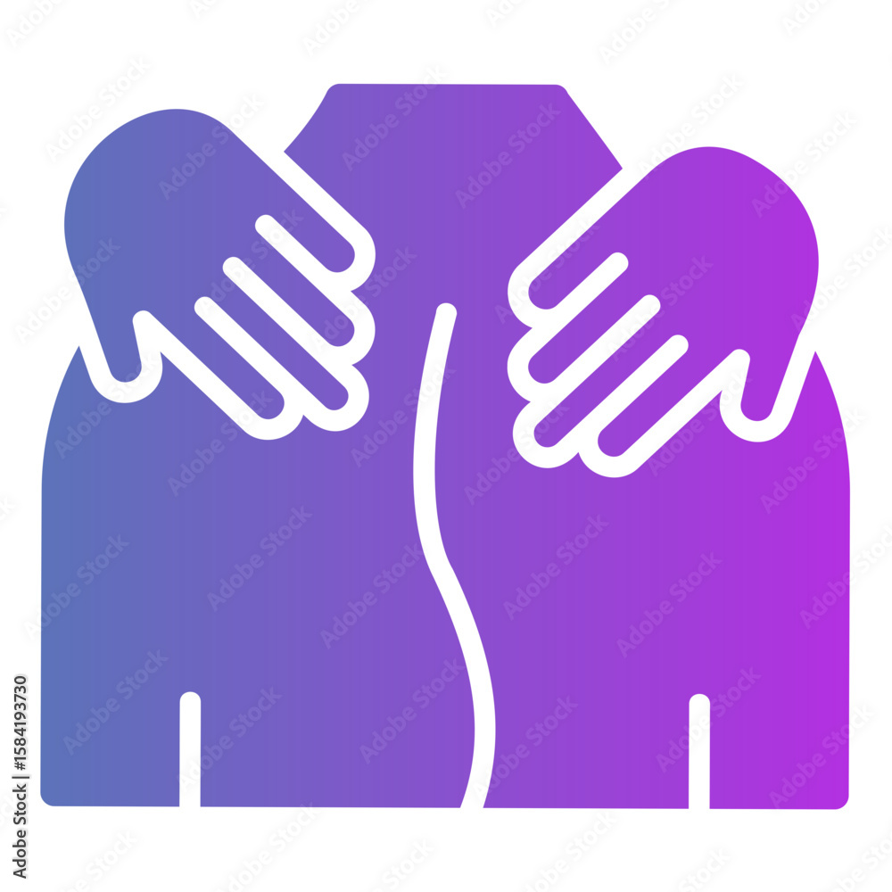 Fototapeta premium massage Gradient icon