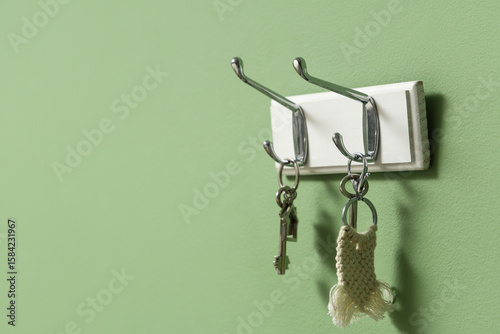 Rack with keys from house o...
