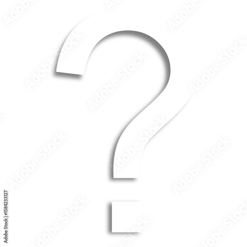 question mark icon isolated on transparent background, PNG Format