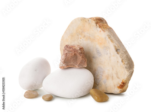 Assorted natural stones and...
