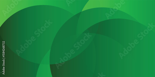 Abstract green gradient wave background. moderndesign banner circle green eps10