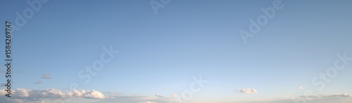 Photos bright gradeint blue clear sky plain background banner