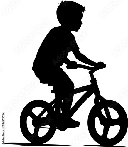 boy riding a bike going to school , bike, bicycle, silhouette, sport, vector, child, cycling, illustration, biker, boy, cyclist, race, ride, people, cycle, motocross, wheel, extreme, motorcycle, sport