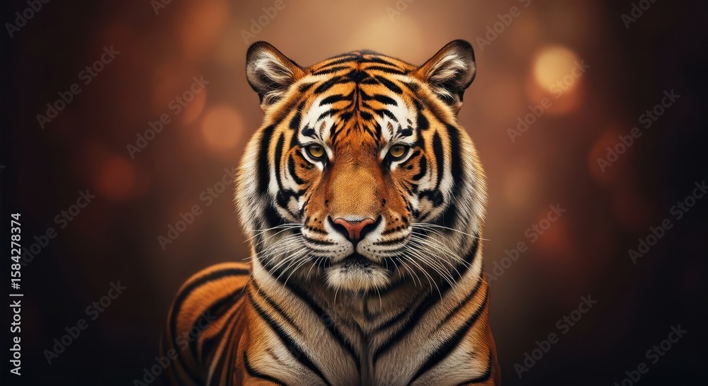 Fototapeta premium Buddhist novice boy, serene expression, golden hour light, rural setting.