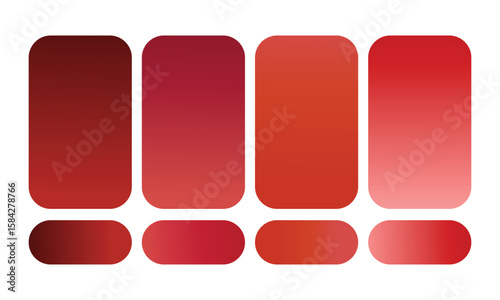 Red Color Palette Collection – Premium Red Color Palette Collection Solid Reds, Red Gradient Swatches, Dark & Light Red Shades, Vibrant Red Color Schemes.