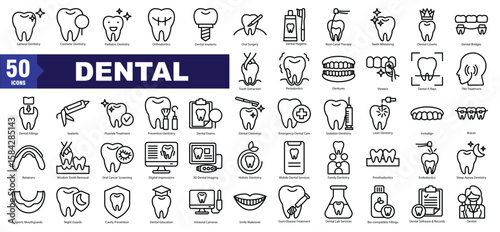 Dental icon set