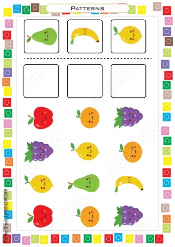 Educational Patterns Worksheet Collection for Kids