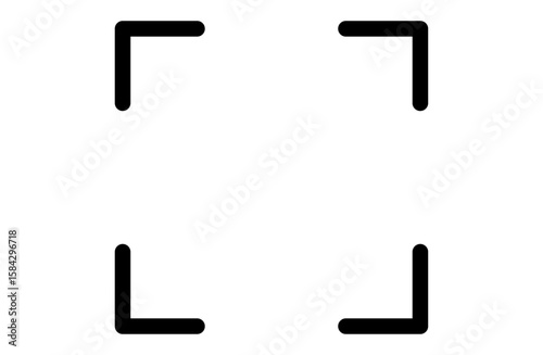 フルスクリーンのシンプルな線画のUIアイコン