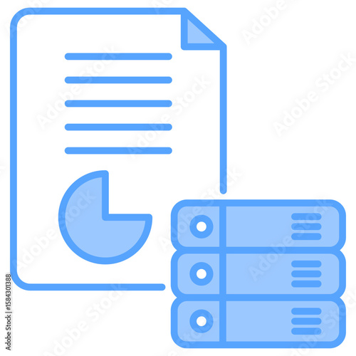 Sever Report Blue Icon