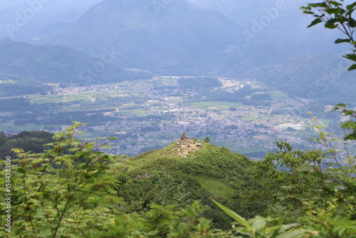 白馬 小遠見山の風景。地蔵の頭。