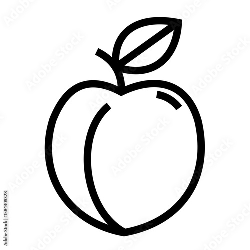 apricot fruit icon