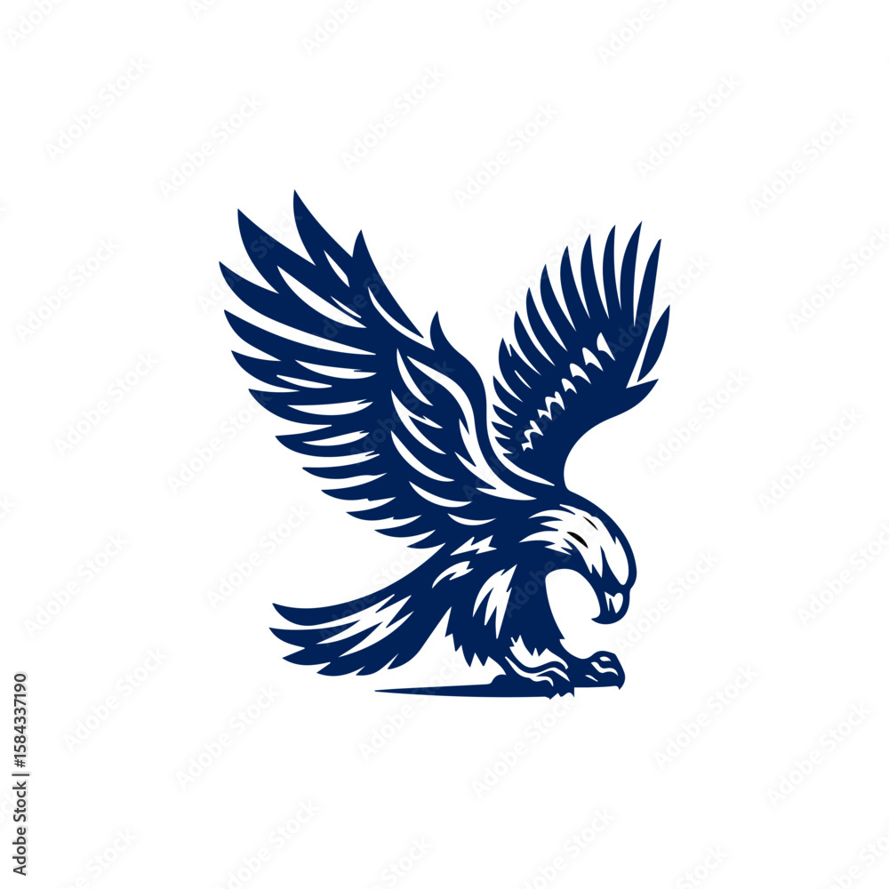 Fototapeta premium eagle horizon simple vectors design