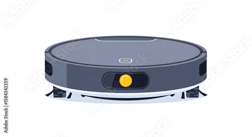Robotic Vacuum Cleaner Circular Modern Home Cleaning Device