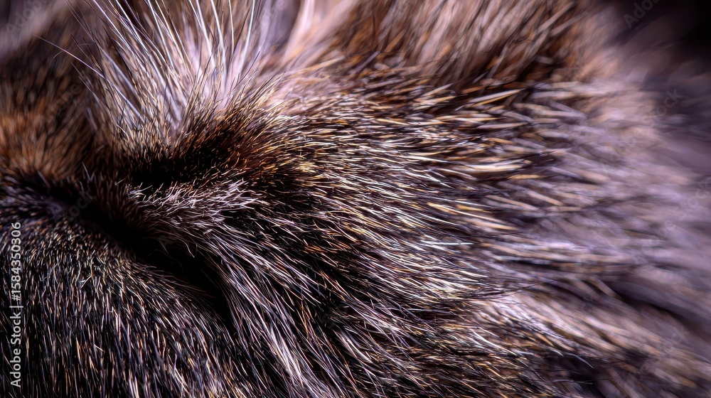 Close-up view of a cat's fur. Close-up view of a cat's fur.