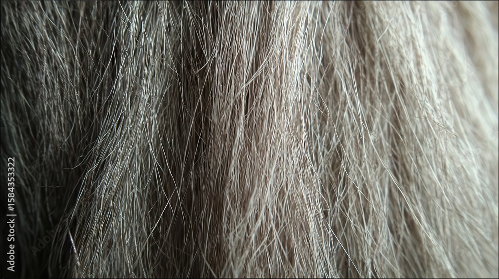 Fototapeta premium Close-up view of a textured gray fur.