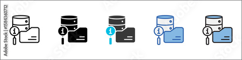 Retrieval Icon Pack Multistyle Illustration