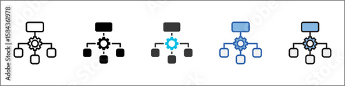 Classification Icon Pack Multistyle Illustration