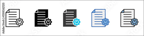 Data Preprocessing Icon Pack Multistyle Illustration