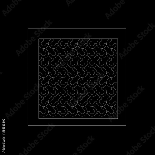 style, paper, deco, art, graph, graphic, modern, ornament, holiday, wrapping, element, artistic, elegant, geometric, repetition, god, geometry, monochrome, ask, grid, disorder, illustration, star, vec